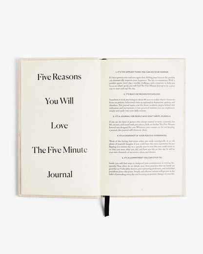 The Five Minute Journal in Oat