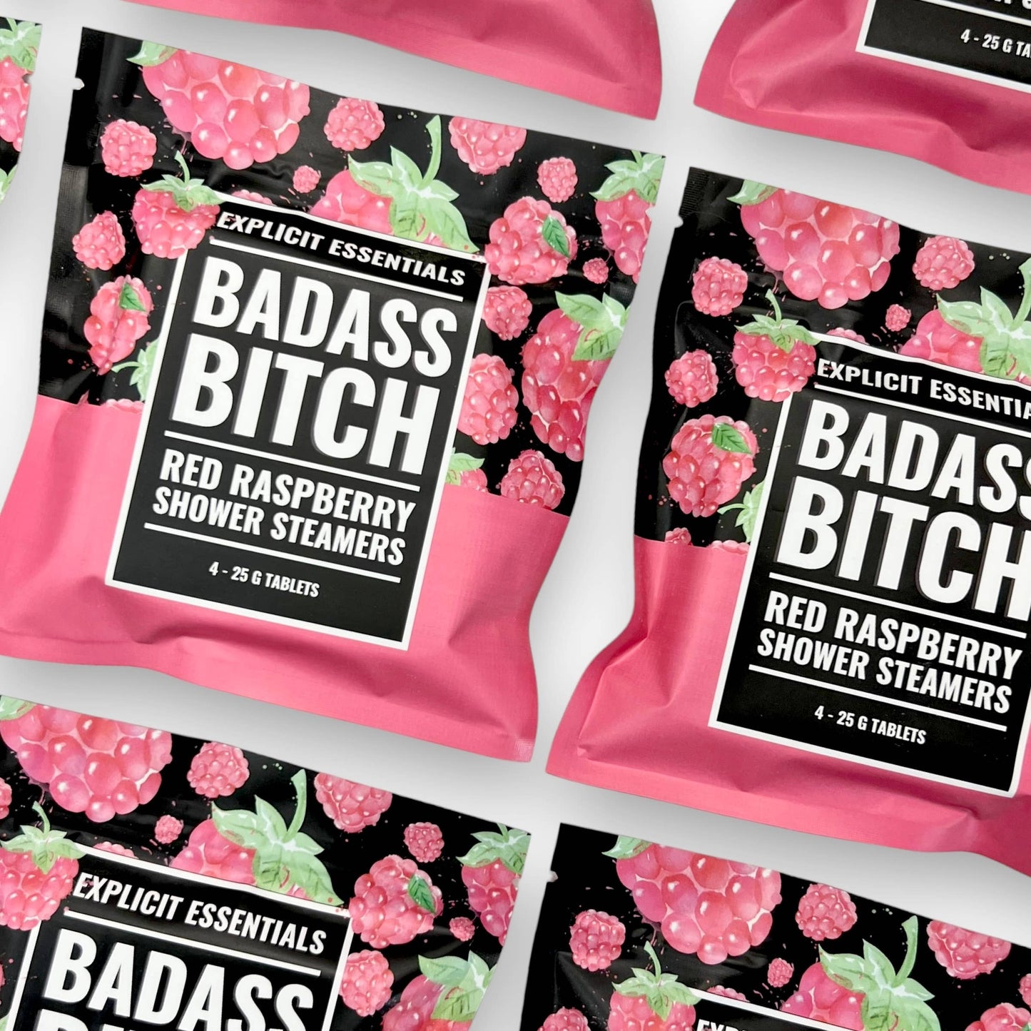 Bad Ass B*tch Raspberry Shower Steamers