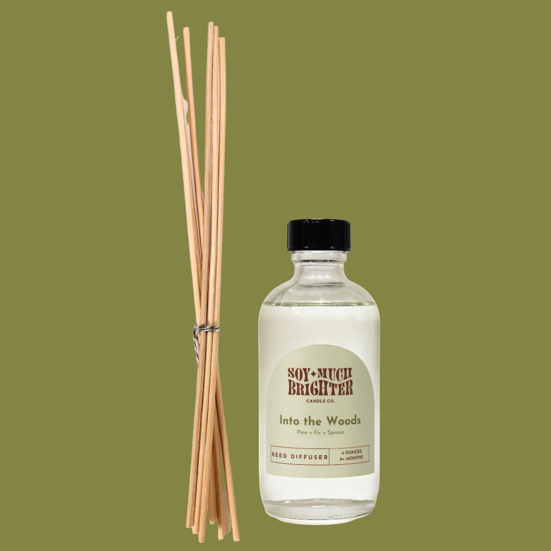 Into the Woods: Spruce + Fir + Pine Reed Diffuser, 4 oz