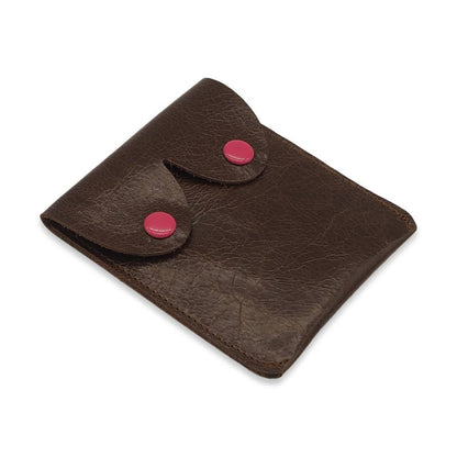 RESTOCKING SOON - Dark Brown Leather Boobs Pouch