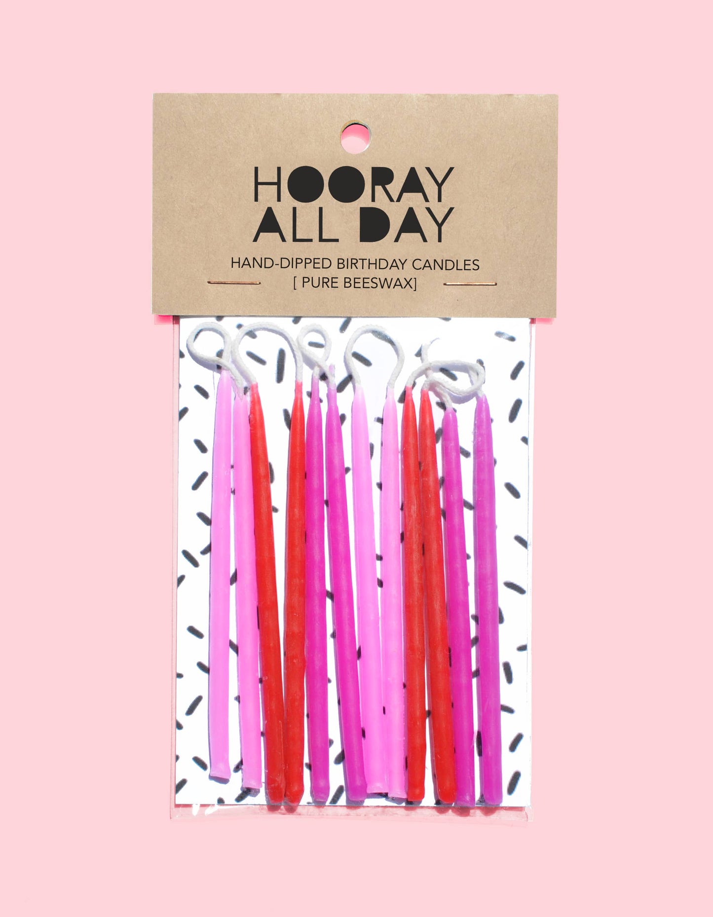 100% Beeswax Hand-Dipped Birthday Candles: Blues