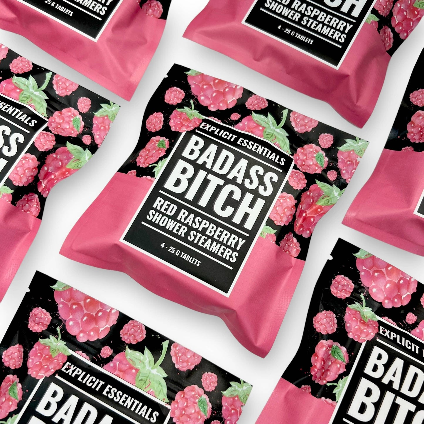 Bad Ass B*tch Raspberry Shower Steamers