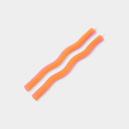 Wiggle Candles in Orange