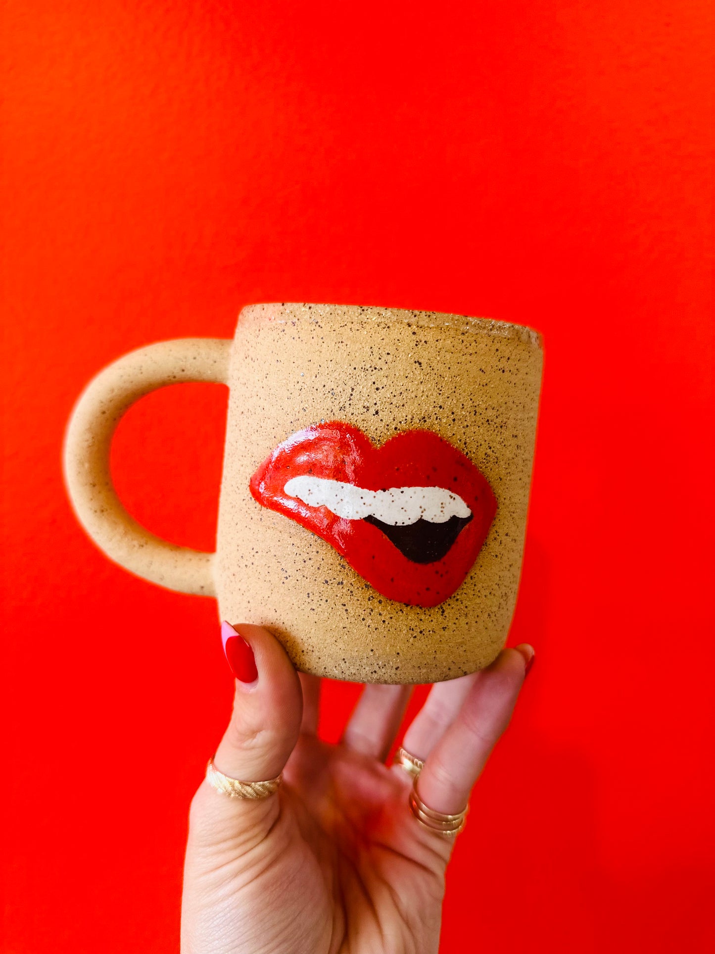 Party Mouth Mug in "F*ck Off"