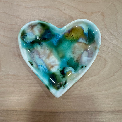 Blue Valentine Heart Dish