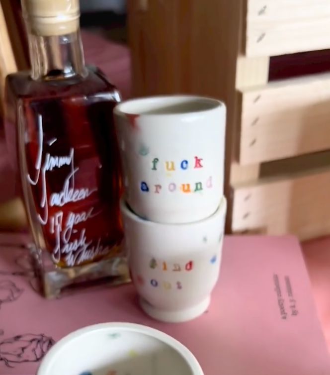 "F Around and Find Out" Shot Glasses, Rainbow