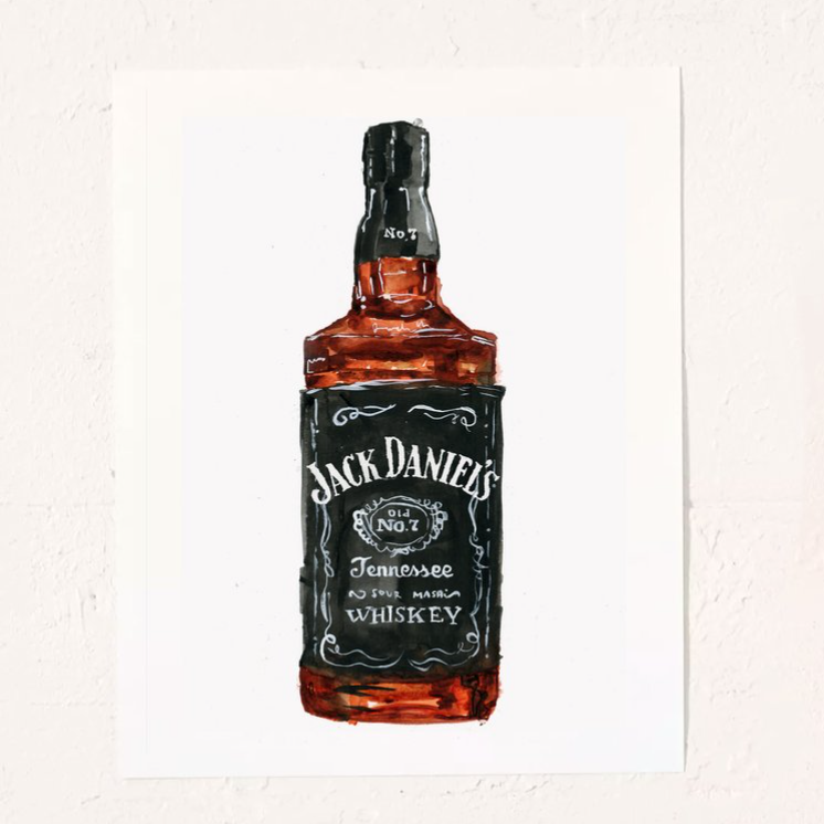 Jack Daniels Art Print, 8 x 10