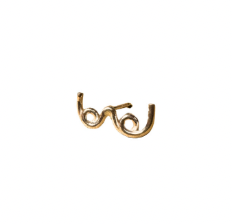 Boobie Stud Earrings, Gold Fill