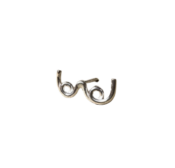 Boobie Stud Earrings, Sterling Silver