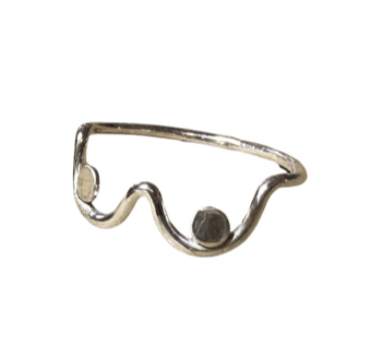 Boobie Ring, Sterling Silver