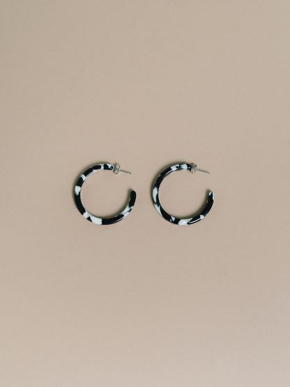 Nora Medium Hoop Earrings, Assorted: Ocean