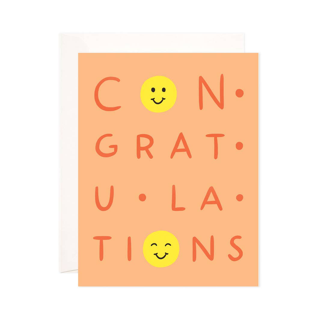 Smiley Congrats Greeting Card