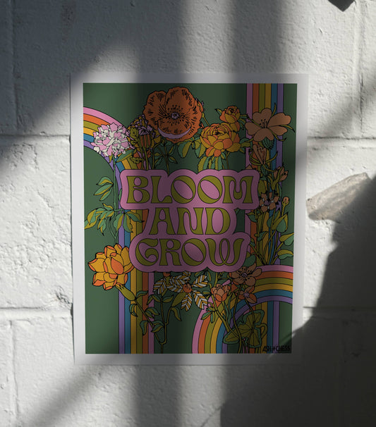 Bloom And Grow Art Print, 11 x 14