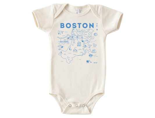 Boston Map Onesie